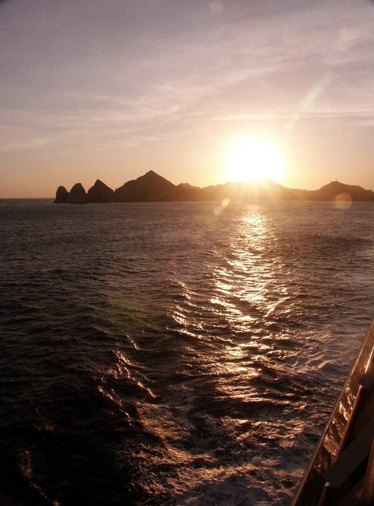 Sunset from a cruise, Cabo San Lucas, Mexico